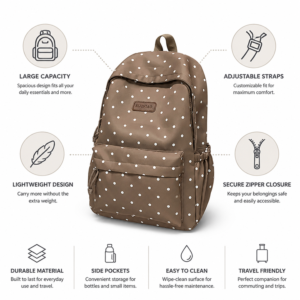 Dotelle™ — Carry More Without the Bulk in a Lightweight Everyday Backpack