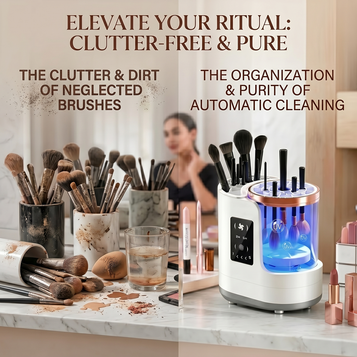 Brushora™ - Fresh, Clean Brushes With Less Mess