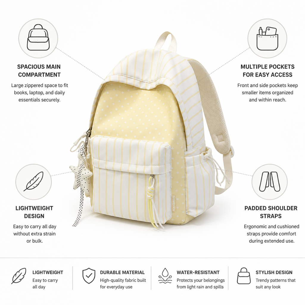 Packelle™ — Carry School & Daily Essentials Comfortably Without the Bulk