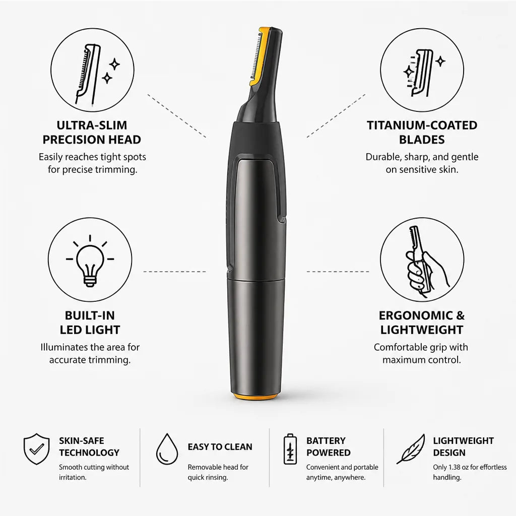 Trimelle™ — Remove Unwanted Facial Hair Fast With Precise, Light-Guided Trimming