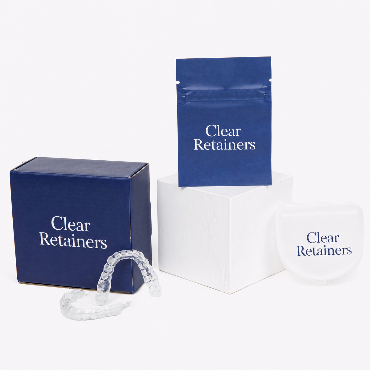 Custom-Fit Clear Retainers – Upper & Lower Set for a Secure, Lasting Smile