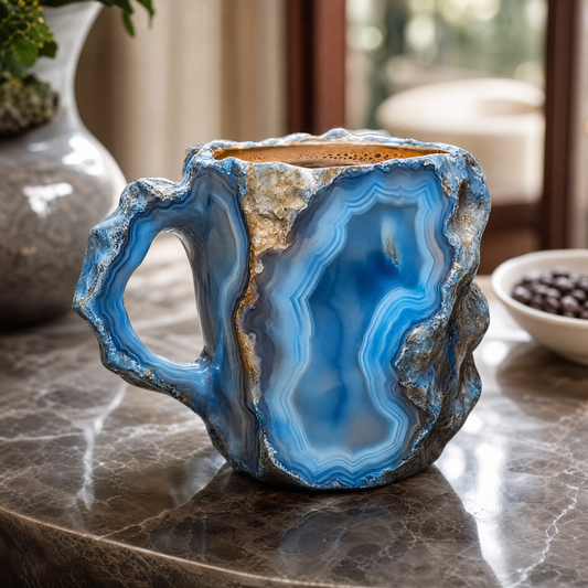 Crystelle™ - A Striking Crystal Mug for Everyday Sips