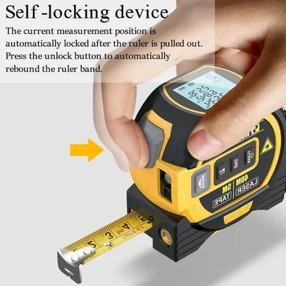 3-in-1 Infrared Laser Tape: Precision, Versatility & Fast Measurements