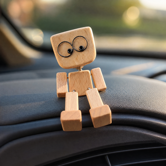 SwayMate™ — Add Personality to Your Car or Desk With a Wooden Figure That Moves With You