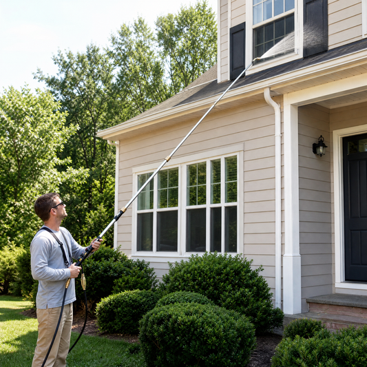 ExtenJet™ — Clean High Gutters, Roofs & Siding From the Ground With Extended Reach