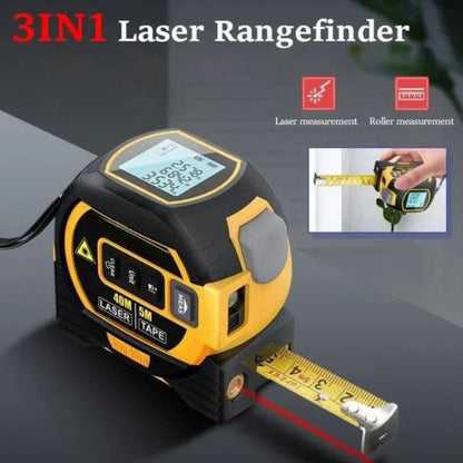3-in-1 Infrared Laser Tape: Precision, Versatility & Fast Measurements
