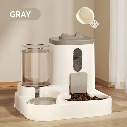 2-in-1 Dog & Cat Feeder with Water Dispenser