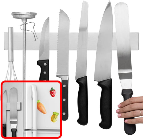 14-Inch Magnetic Knife & Tool Holder — Heavy-Duty, Space-Saving Organizer for Knives and Tools