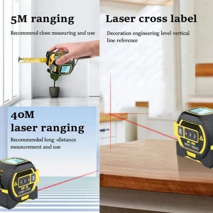 3-in-1 Infrared Laser Tape: Precision, Versatility & Fast Measurements