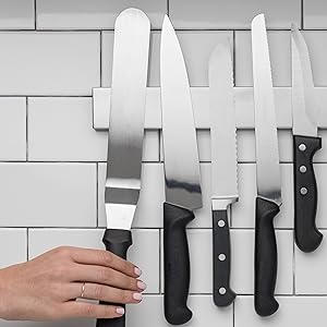 14-Inch Magnetic Knife & Tool Holder — Heavy-Duty, Space-Saving Organizer for Knives and Tools