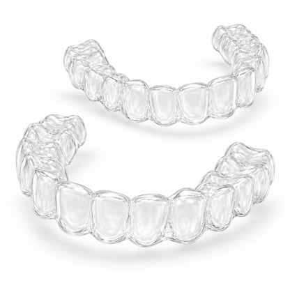 Upper & Lower Clear Retainers – Custom-Fit Set