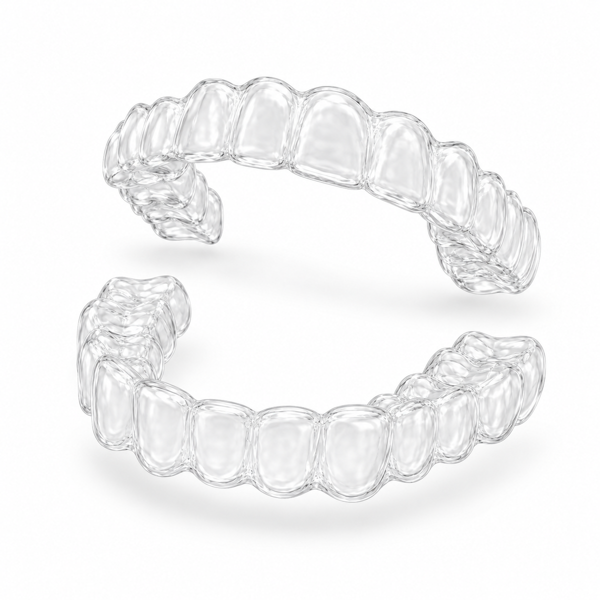 Custom-Fit Clear Retainers – Upper & Lower Set