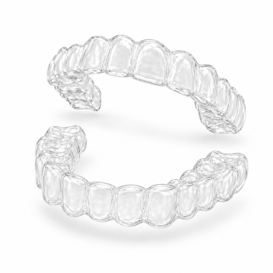 Custom-Fit Clear Retainers – Upper & Lower Set