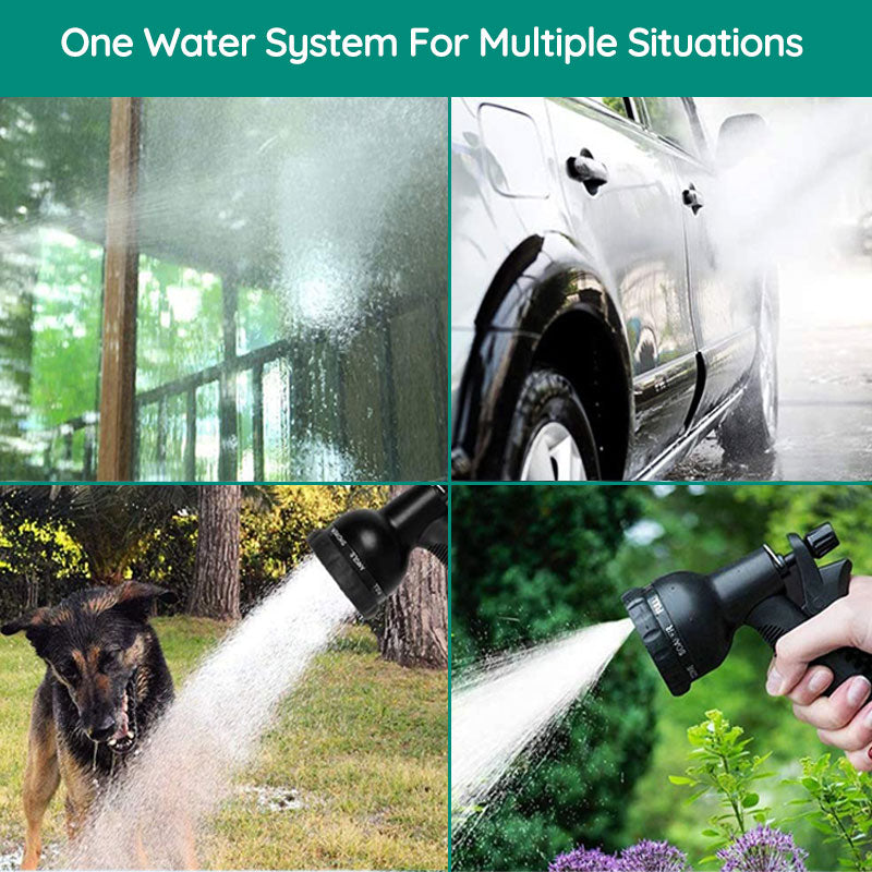 100ft Expandable Garden Water Hose - Flexible, Lightweight, and Durable