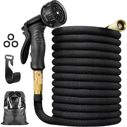 100ft Expandable Garden Water Hose - Flexible, Lightweight, and Durable