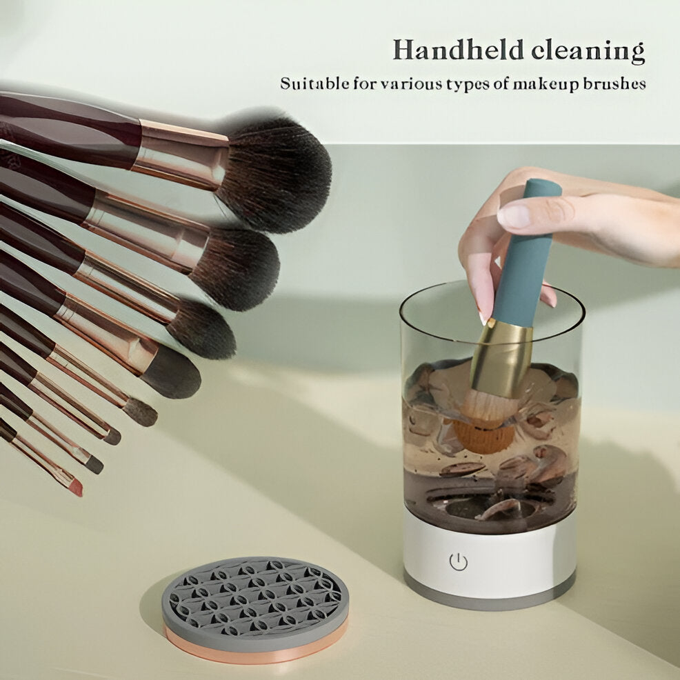 3-in-1 Electric Makeup Brush Cleaner Machine - Fast, Gentle Cleaning for Your Brushes