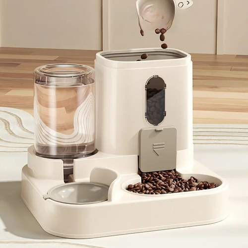 2-in-1 Dog & Cat Feeder with Water Dispenser