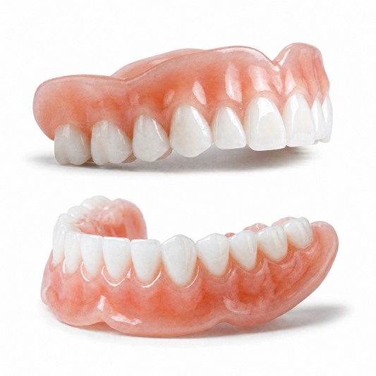 Snap-On Dentures – Upper & Lower Instant Smile Set in Hollywood White