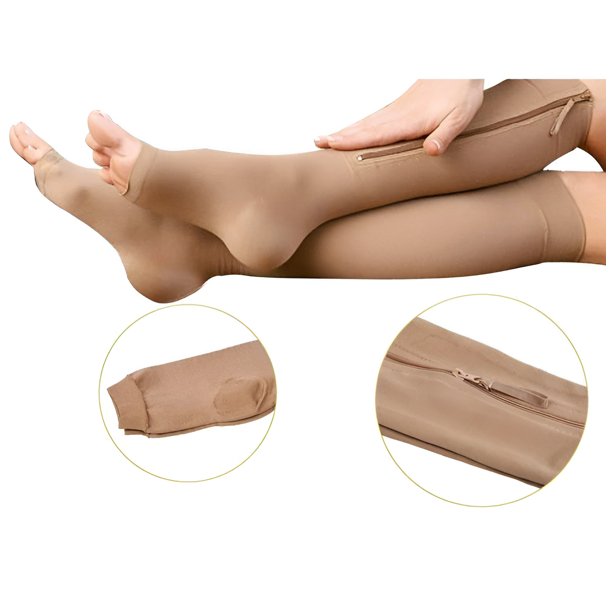 Solvara™ - Easy-Zip Support For Tired Legs
