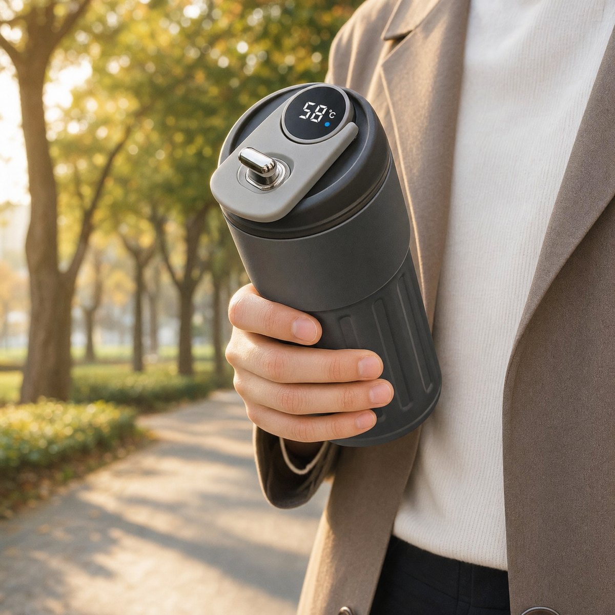 Smart Travel Mug with LED Display