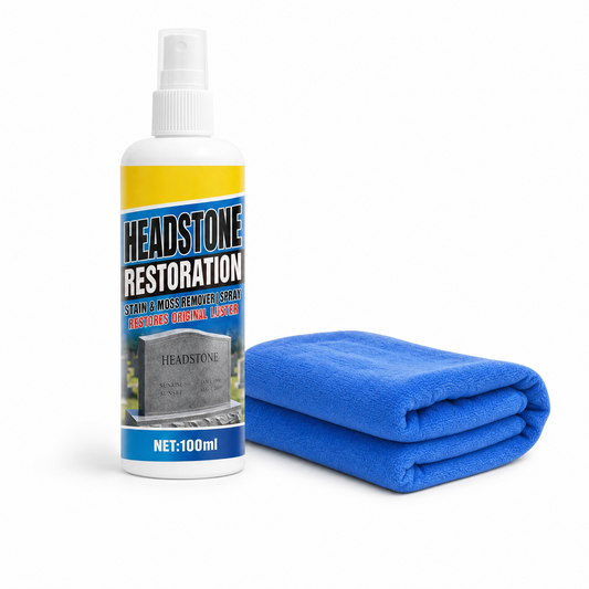 Stonevera™ — Remove Moss, Algae & Yellow Stains From Memorial Stone Fast